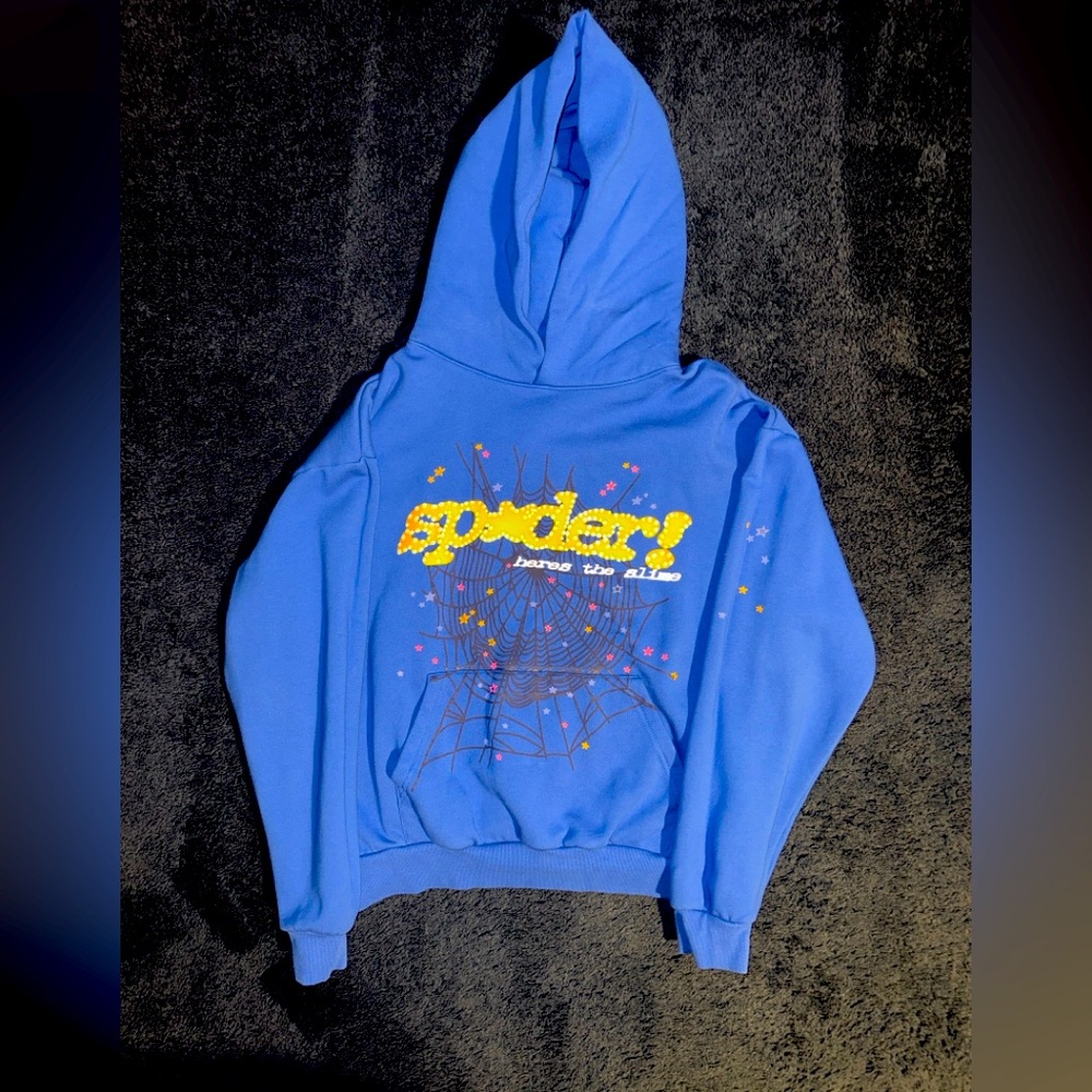 Sp5der TC Hoodie Blue
